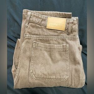 Monkey Ride Jeans Women's Brown Wide Leg Carpenter Jeans